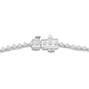 Thumbnail Image 3 of Diamond Riviera Necklace 3 ct tw 10K White Gold 17&quot;