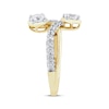 Thumbnail Image 2 of Lab-Grown diamonds by KAY Crossover Ring 1 ct tw 14K Yellow Gold