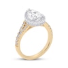 Thumbnail Image 2 of Lab-Grown Diamonds by KAY Pear-Shaped Halo Engagement Ring 2-1/4 ct tw 14K Two-Tone Gold