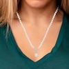 Thumbnail Image 2 of Cultured Pearl Toggle Clasp Drop Necklace Sterling Silver 18&quot;