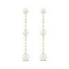 Thumbnail Image 2 of Cultured Pearl Chain Drop Earrings 10K Yellow Gold