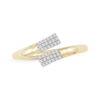 Thumbnail Image 0 of Diamond Deconstructed Bypass Fashion Ring 1/8 ct tw 10K Yellow Gold