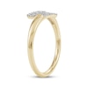 Thumbnail Image 1 of Diamond Deconstructed Bypass Fashion Ring 1/8 ct tw 10K Yellow Gold