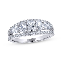 THE LEO Legacy Lab-Grown Diamond Multi-Shape Anniversary Ring 1-5/8 ct tw 14K White Gold