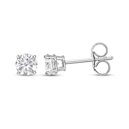 KAY Lab-Grown Diamonds Round-Cut Solitaire Stud Earrings 3/4 ct tw 10K White Gold (I/SI2)