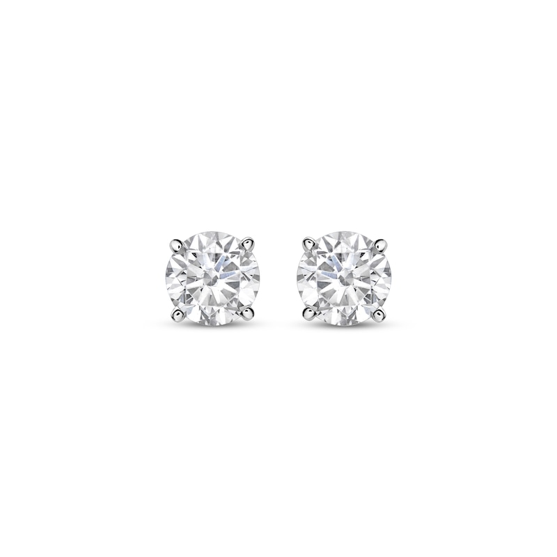 Main Image 2 of Lab-Grown Diamonds by KAY Round-Cut Solitaire Stud Earrings 3/4 ct tw 10K White Gold (I/SI2)