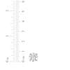 Thumbnail Image 3 of Lab-Created Diamonds by KAY Round-Cut Solitaire Stud Earrings 3/4 ct tw 10K White Gold (I/SI2)