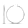 Thumbnail Image 3 of Polished Tube Hoop Earrings Sterling Silver 60mm