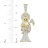 Thumbnail Image 3 of Men's Diamond Santa Muerte Charm 1/2 ct tw 10K Yellow Gold