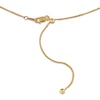 Thumbnail Image 4 of Solid Diamond-Cut Adjustable Wheat Chain Necklace 0.85mm 14K Yellow Gold 22&quot;