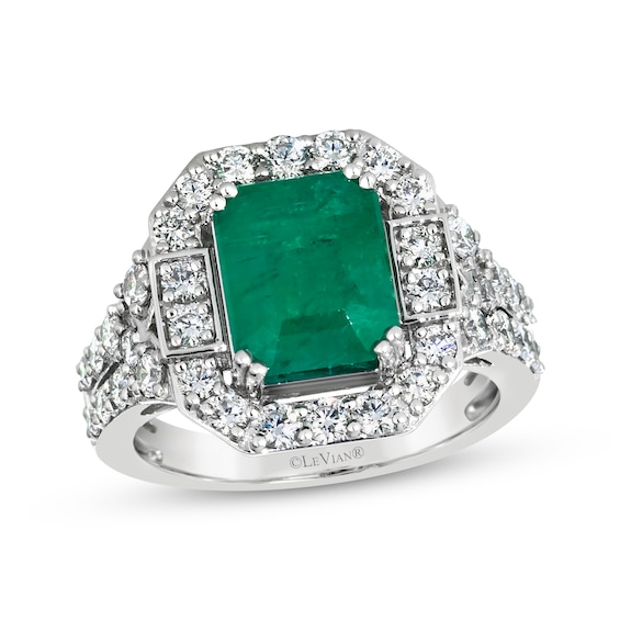 Le Vian Vault Emerald-Cut Emerald Ring 1 ct tw Diamonds Platinum