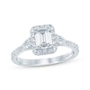 Thumbnail Image 0 of Monique Lhuillier Bliss Emerald-Cut Diamond Engagement Ring 1-7/8 ct tw 18K White Gold