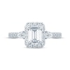 Thumbnail Image 3 of Monique Lhuillier Bliss Emerald-Cut Diamond Engagement Ring 1-7/8 ct tw 18K White Gold