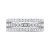 Thumbnail Image 3 of THE LEO Diamond Three-Row Anniversary Band 1/2 ct tw 14K White Gold