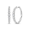 Thumbnail Image 1 of Diamond Graduated Hoop Earrings 3/4 ct tw 10K White Gold