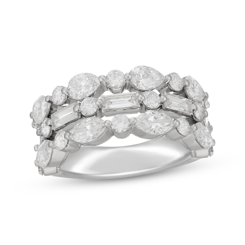 Neil Lane Artistry Baguette, Pear, Marquise & Round-cut  Lab-Grown diamond Anniversary Band 3 ct tw 14K White Gold