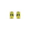 Thumbnail Image 2 of Oval-Cut Peridot Solitaire Stud Earrings 14K Yellow Gold