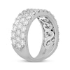 Thumbnail Image 2 of Neil Lane Artistry Lab-Grown Diamond Three-Row Anniversary Ring 3 ct tw 14K White Gold