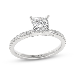 THE LEO Diamond Princess-Cut Engagement Ring 1-1/3 ct tw 14K White Gold