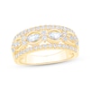 Thumbnail Image 0 of Marquise & Round-Cut Diamond Anniversary Ring 7/8 ct tw 14K Yellow Gold