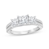 Thumbnail Image 1 of Memories Moments Magic Princess-Cut Lab-Grown Diamond Engagement Ring 2-1/3 ct tw 14K White Gold