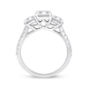 Thumbnail Image 3 of Memories Moments Magic Princess-Cut Lab-Grown Diamond Engagement Ring 2-1/3 ct tw 14K White Gold