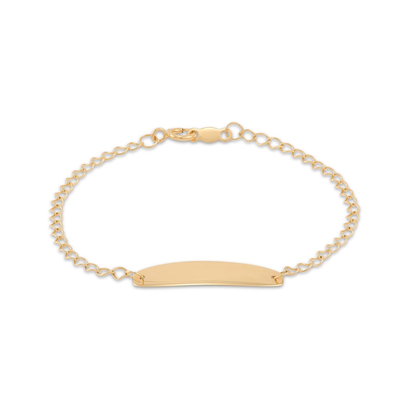 Main Image 1 of Children's ID Bracelet 14K Yellow Gold 6&quot;