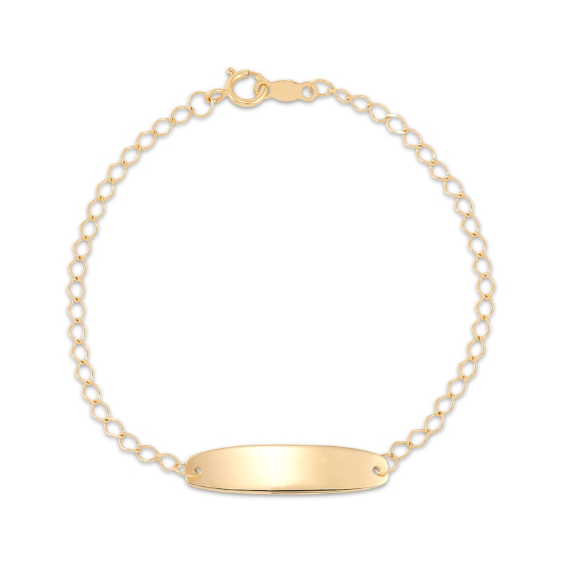 Main Image 2 of Children's ID Bracelet 14K Yellow Gold 6&quot;