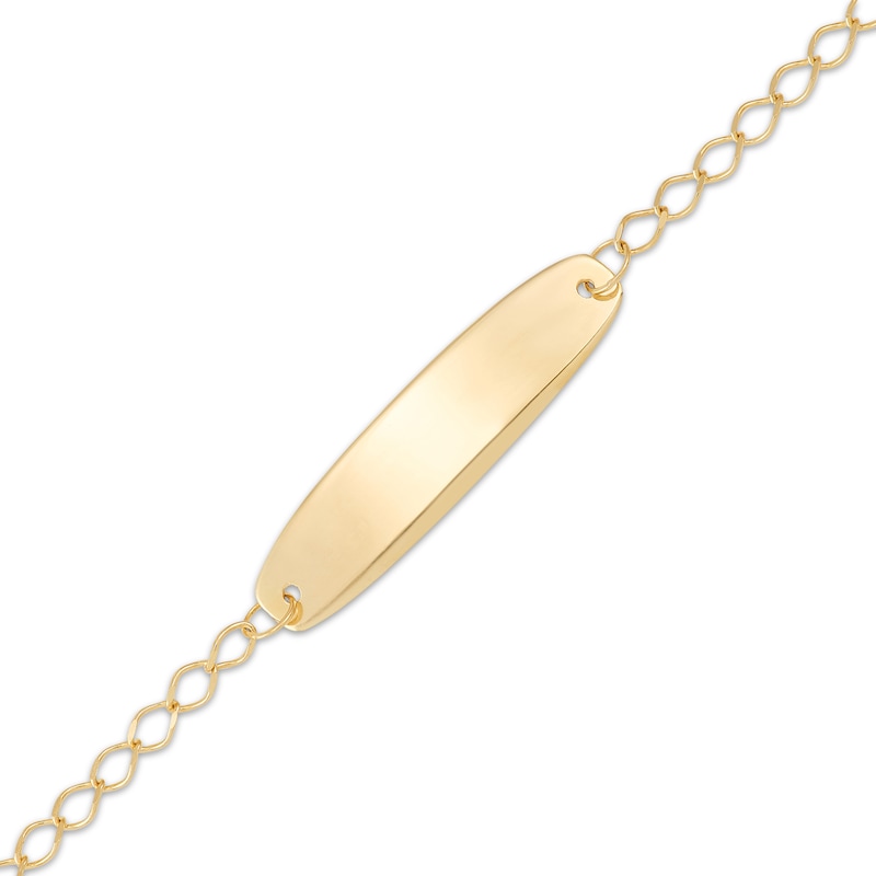 Main Image 3 of Children's ID Bracelet 14K Yellow Gold 6&quot;