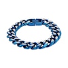 Thumbnail Image 1 of Solid Bracelet Steel & Blue Ion Plating Bracelet 8.5&quot;