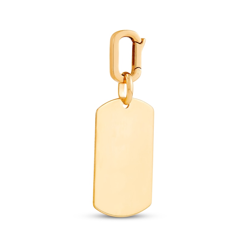 Main Image 2 of Charmed Memories Dog Tag Charm 10K Yellow Gold