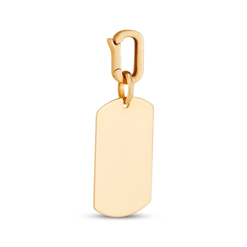 Main Image 4 of Charmed Memories Dog Tag Charm 10K Yellow Gold