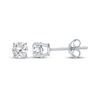 Thumbnail Image 1 of Round-Cut Diamond Solitaire Stud Earrings 1/3 ct tw 10K White Gold (I/I3)