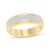 Thumbnail Image 1 of Men's Diamond Wedding Band 1/4 ct tw 10K Yellow Gold