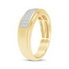 Thumbnail Image 2 of Men's Diamond Wedding Band 1/4 ct tw 10K Yellow Gold