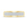 Thumbnail Image 3 of Men's Diamond Wedding Band 1/4 ct tw 10K Yellow Gold