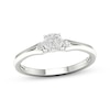 Thumbnail Image 1 of Lab-Grown Diamonds by KAY Multi-Stone Split Shank Promise Ring 1/10 ct tw Sterling Silver