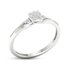 Thumbnail Image 2 of Lab-Grown Diamonds by KAY Multi-Stone Split Shank Promise Ring 1/10 ct tw Sterling Silver