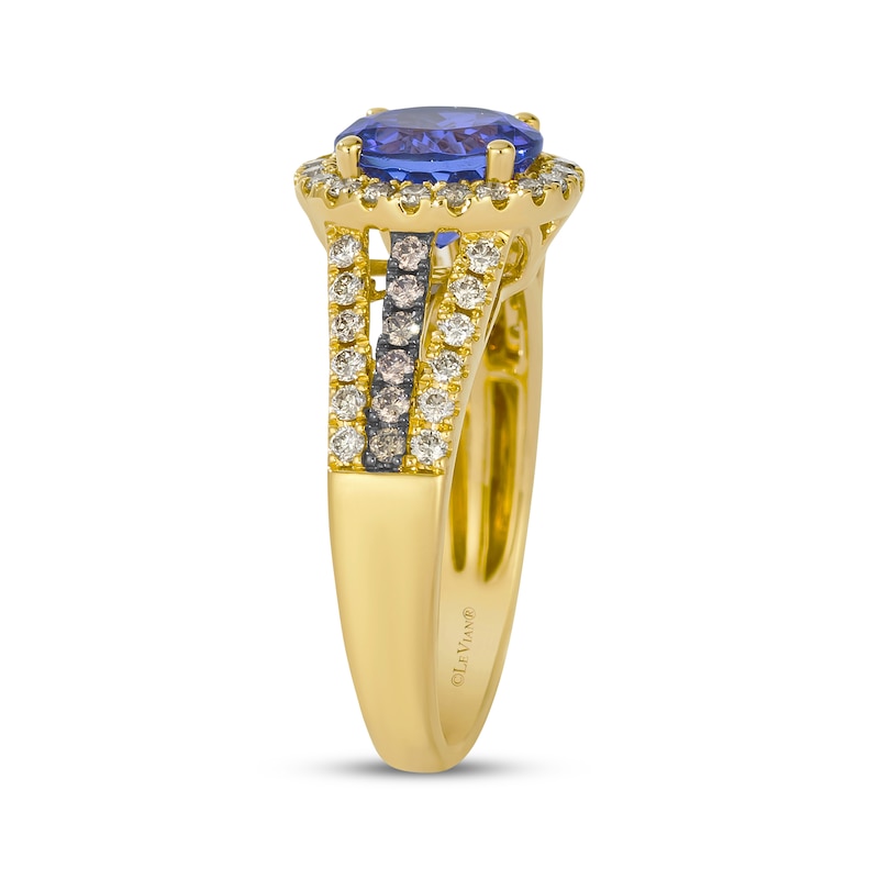 Main Image 2 of Le Vian Tanzanite Ring 5/8 ct tw Diamonds 14K Honey Gold