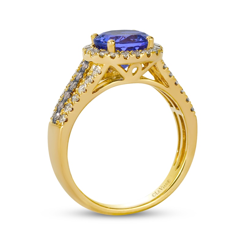 Main Image 3 of Le Vian Tanzanite Ring 5/8 ct tw Diamonds 14K Honey Gold