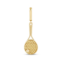 Charmed Memories Tennis Racket With Ball Charm 10K Yellow Gold