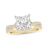 Thumbnail Image 1 of Now + Forever Princess-Cut Lab-Grown Diamond Hidden Halo Engagement Ring 2-1/2 ct tw 14K Yellow Gold