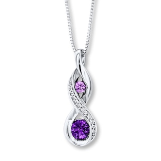 Cute Amethyst Crystal Gold Necklace-fb – JewelryByTm