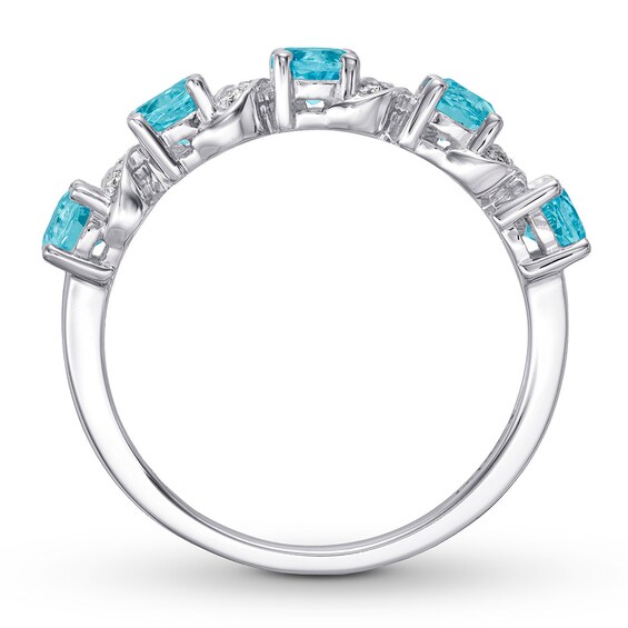 Le Vian Aquamarine Ring with Diamonds 14K Vanilla Gold | Kay