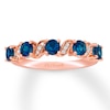 Thumbnail Image 1 of Le Vian Blue Topaz Ring with Diamonds 14K Strawberry Gold