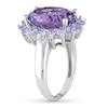 Thumbnail Image 2 of Amethyst & Tanzanite Ring Sterling Silver