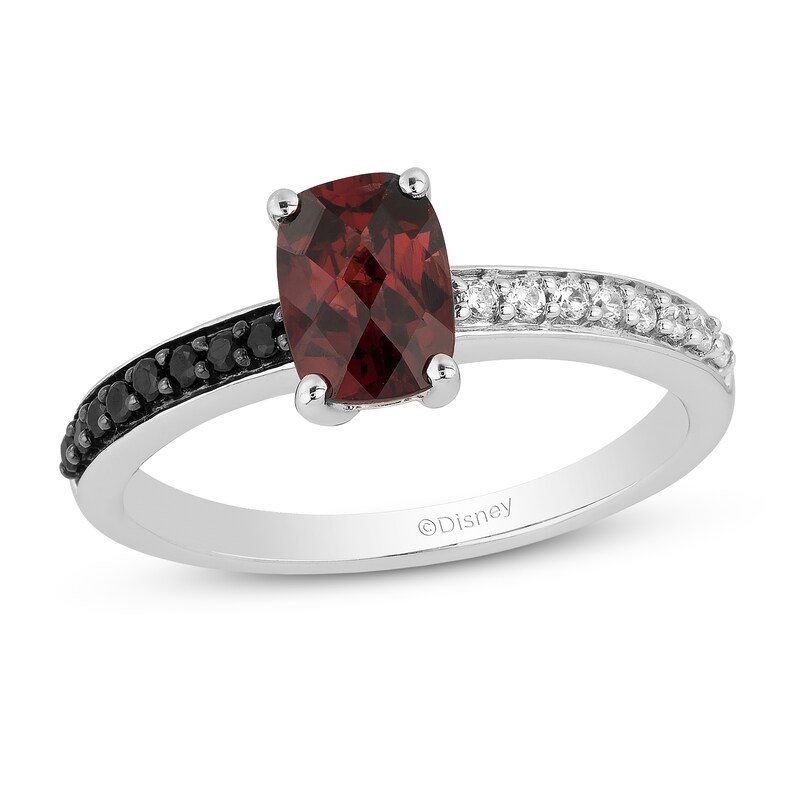 Disney Treasures 101 Dalmatians Garnet Ring 1 5 Ct Tw Black And