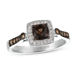 Le Vian Chocolate Quartz 1/4 ct tw Diamonds 14K Vanilla Gold