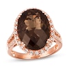 Thumbnail Image 1 of Le Vian Chocolate Quartz Ring 1/2 ct tw Diamonds 14K Strawberry Gold