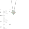 Thumbnail Image 2 of Lab-Created Opal Solitaire Necklace Sterling Silver